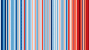 Climate stripes for UK 1884-2020 - COP26