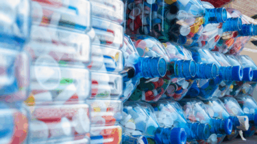 image of recycled bottles