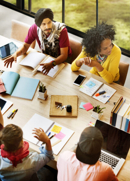 Diverse,Group,People,Working,Together,Concept